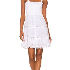 Steve Madden White Smocked Top